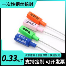 厂家直供一次性钢丝封条对插式电表物流车集装箱货车油罐锁