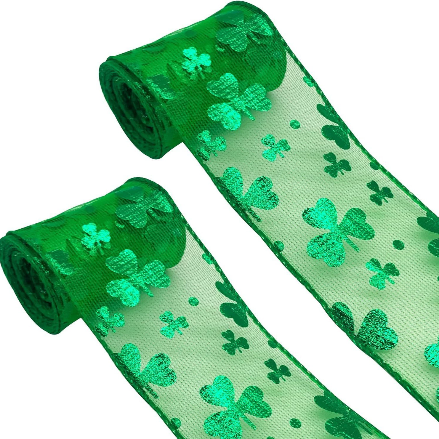 День Святого Патрика Зеленая лента для ирландского праздника подарочная упаковка гирлянда для украшения вечеринки