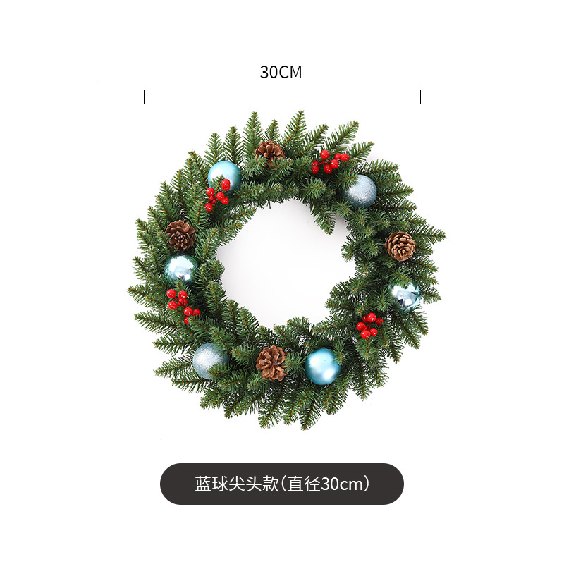 Navidad guirnalda 30/40/50/60cm árbol de Navidad Festival decoración regalo creativo decoración colgante diseño de la escena de la decoración