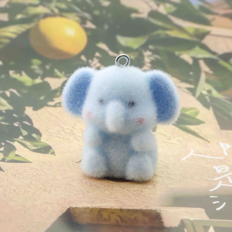 3D植绒树脂背包小熊吊饰diy钥匙扣包包小挂件车载摆件配饰材料|undefined