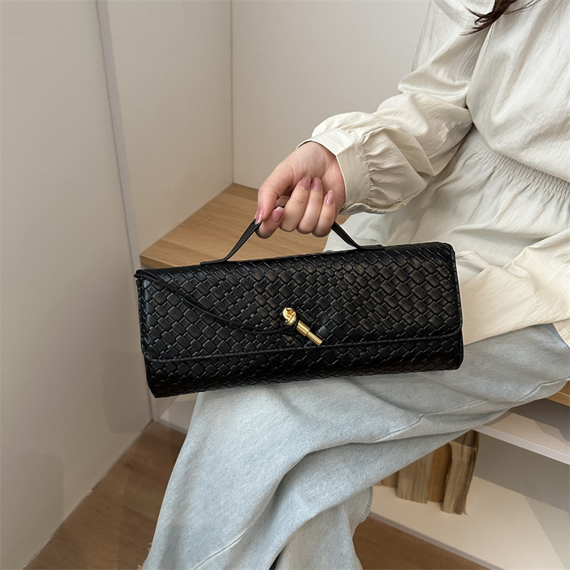 2026 bolsas de tejido caliente de mujeres nuevas bolsas de palo bolsas de cena bolsas de órgano bolsas de moda largas bolsas de hombro