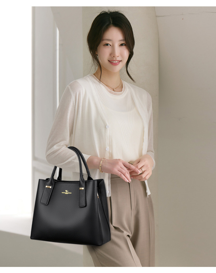 Elegant Women's Pu Leather Tote Bag, Versatile Shoulder Handbag_voghion.com