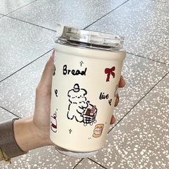 かわいいアニメカップコーヒー保温カップ高颜値男女学生車夏保冷シンプルなデスクトップカップ
