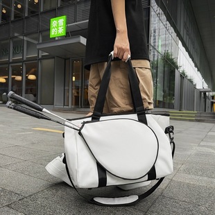 Badminton Racket Bag Large Capacity Women's Crossbody Bag Sportswear Tennis Bag Men's Portable Sports Fitness Bag