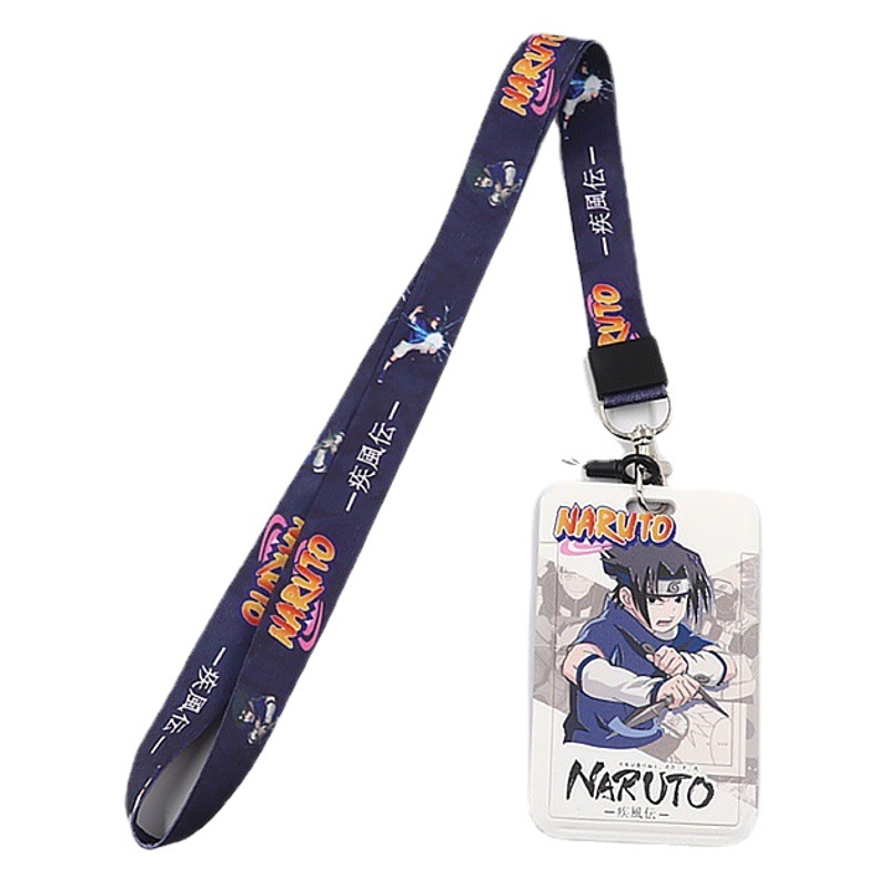 Cubierta deslizante Naruto cubierta de la tarjeta de estudiante patrón de dibujos animados tarjeta de bus cubierta de la tarjeta de control de acceso Tarjeta de campus trabajo cubierta de la tarjeta de identificación