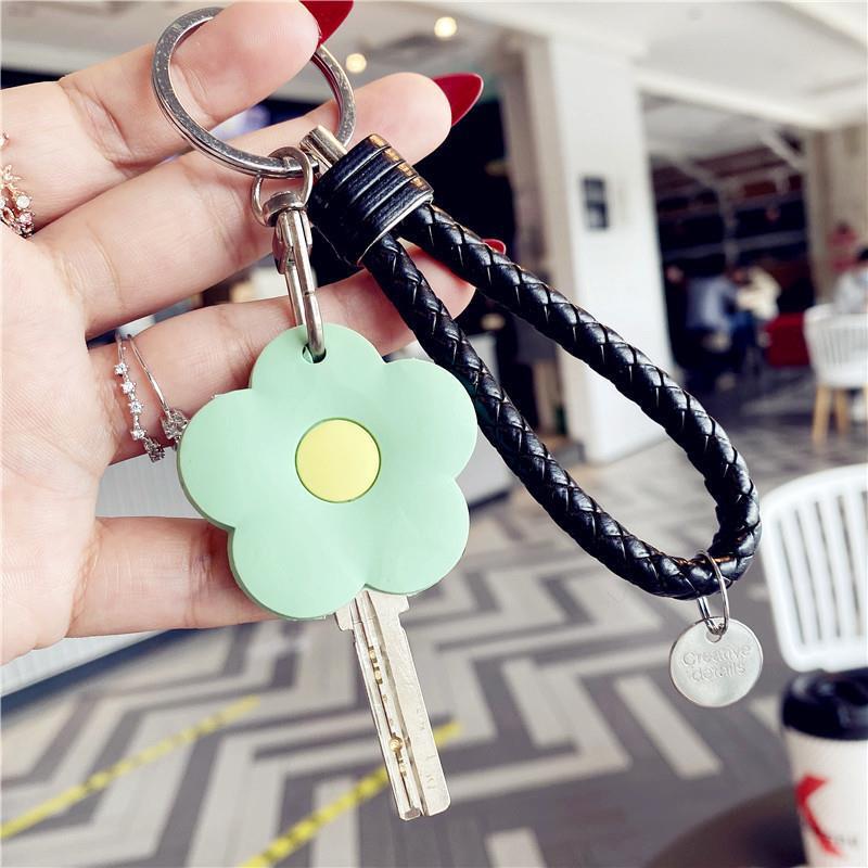 Cubierta de la llave nuevo corazón de niña explosiva Llavero Coche eléctrico PU Cubierta de la tarjeta de control de acceso para el hogar Sensor de gota de agua Amazon