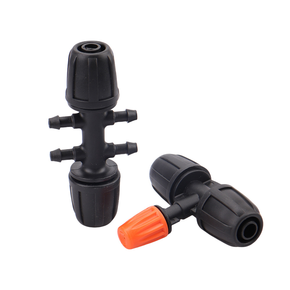 Accesorios de riego por goteo 8 / 11 bloqueo capilar de diámetro variable 4 / 7 accesorios de microrroyección de tres vías accesorios de tubería de agua de jardinería