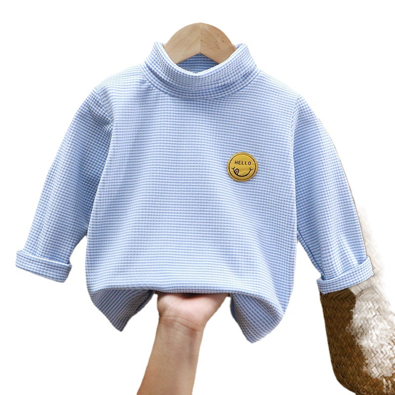 Nuevo terciopelo de fondo superior camisa de los niños caliente superior niños y niñas ropa bebé homewear fábrica al por mayor