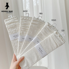 New 2022 Spring Elastic Earlap Lacehole Net Mesh Stockings