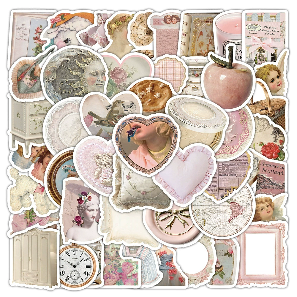 Sticker Pack, multi-design aesthetic stickers, 8×8 cm high-quality sheets, assorted counts 60–103 pcs