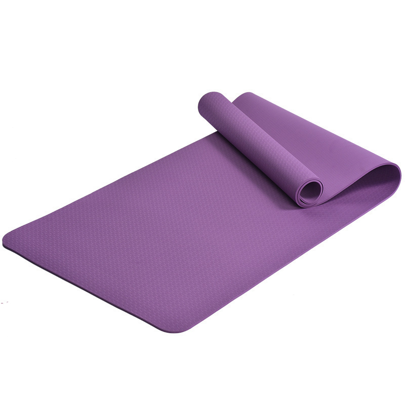 2色tpeヨガマット延長女子専用フィットネスマット滑り止めヨガマット床マット家庭用印刷可能ロゴ|undefined