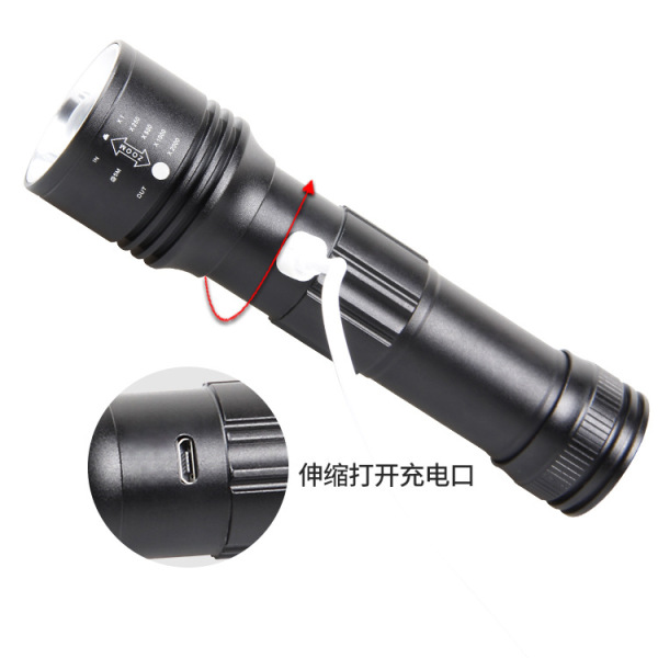 Cross -border new XHP50 strong light USB charging electromagnetic…