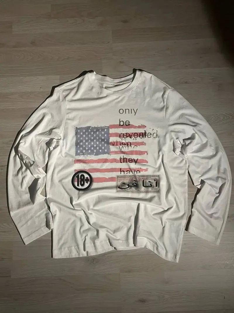 Other T-shirt American Flag Graphic White