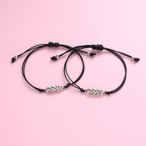 Cross-border best-selling alloy woven bracelet, European and American simple and versatile style, dual-purpose jewelry for men and women, wholesale accessories