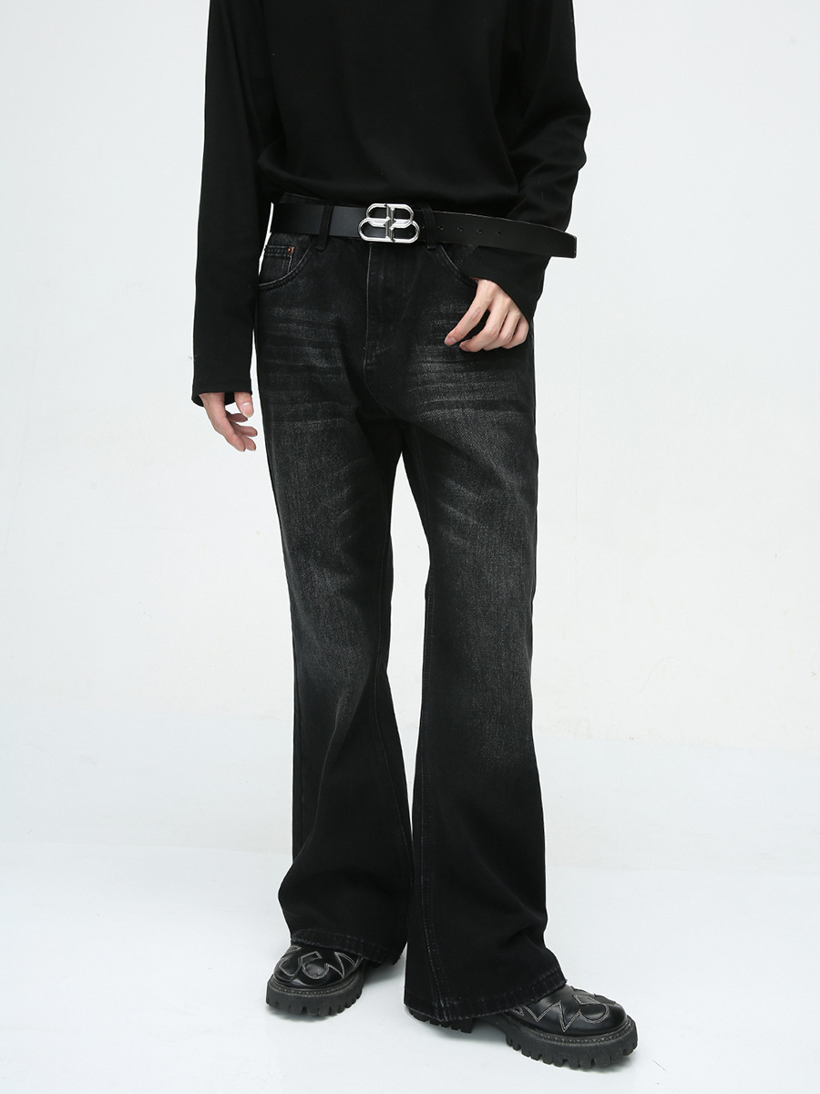 MTLClothes hombres | 2023 otoño nuevo puerto VIbe simple viento fácil lavado jeans