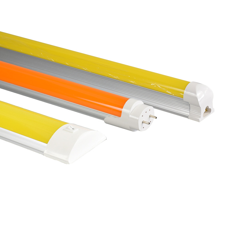 LED防紫外线防曝光黄光T8一体化灯管无尘室抗UV 防尘净化支架灯