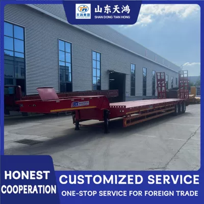 Ağır yük qoşquları Low-Bed Engineering Machinery Trailers and