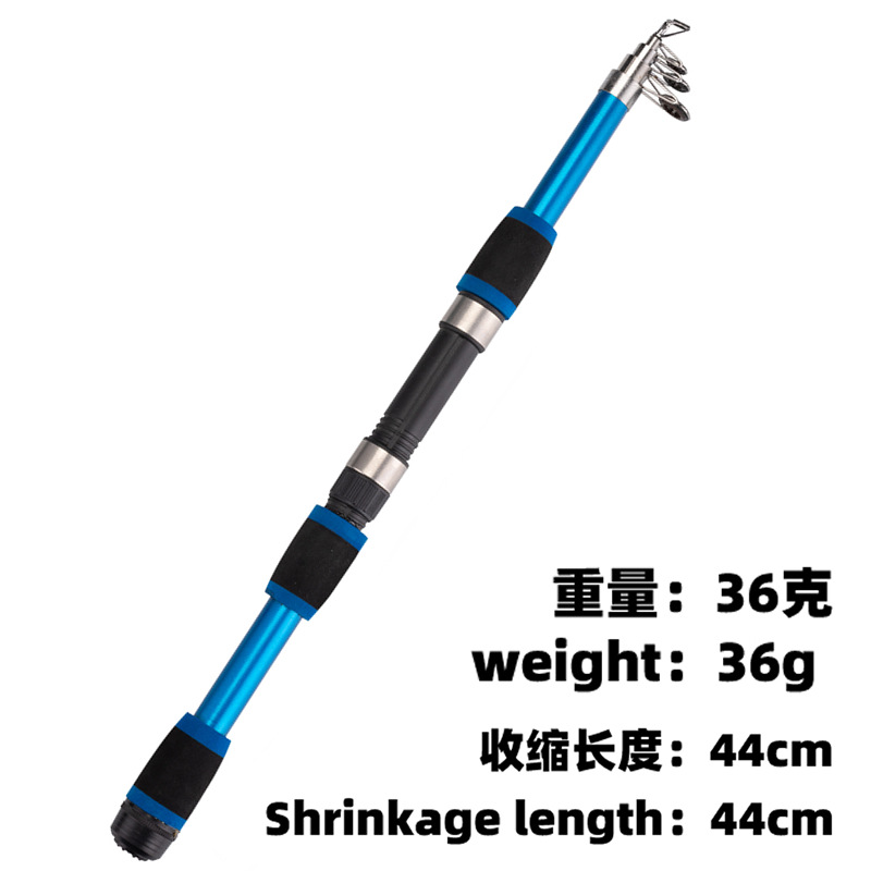 Comercio exterior súper duro mar Rod traje portátil mar Rod varilla de tiro de largo alcance caña de pescar FRP mar Rod conjunto completo al por mayor caña de pescar