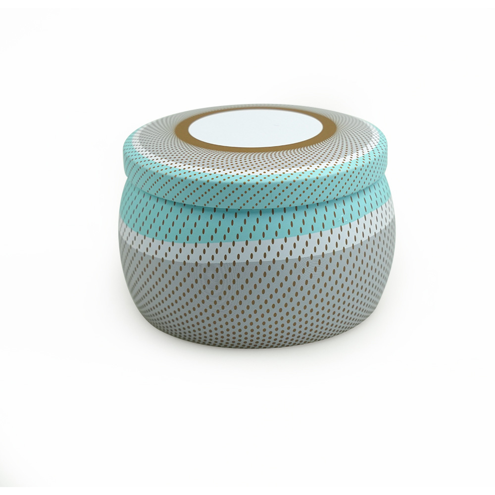 En stock fábrica directa hojalata latas de té caja de hierro aromaterapia vela latas de hierro de alta calidad latas de té grandes cantidades