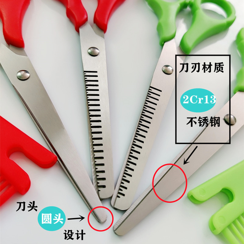 Tijeras para peluquería infantil, acero inoxidable, kit con peine – Mayorista de Yiwu