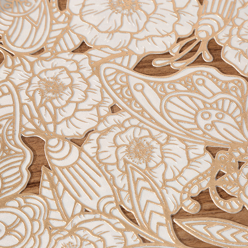 Francés romántico forma de mariposa esterilla de PVC mariposa creativa diseño simple esterilla de aislamiento térmico esterilla impermeable de restaurante de lujo