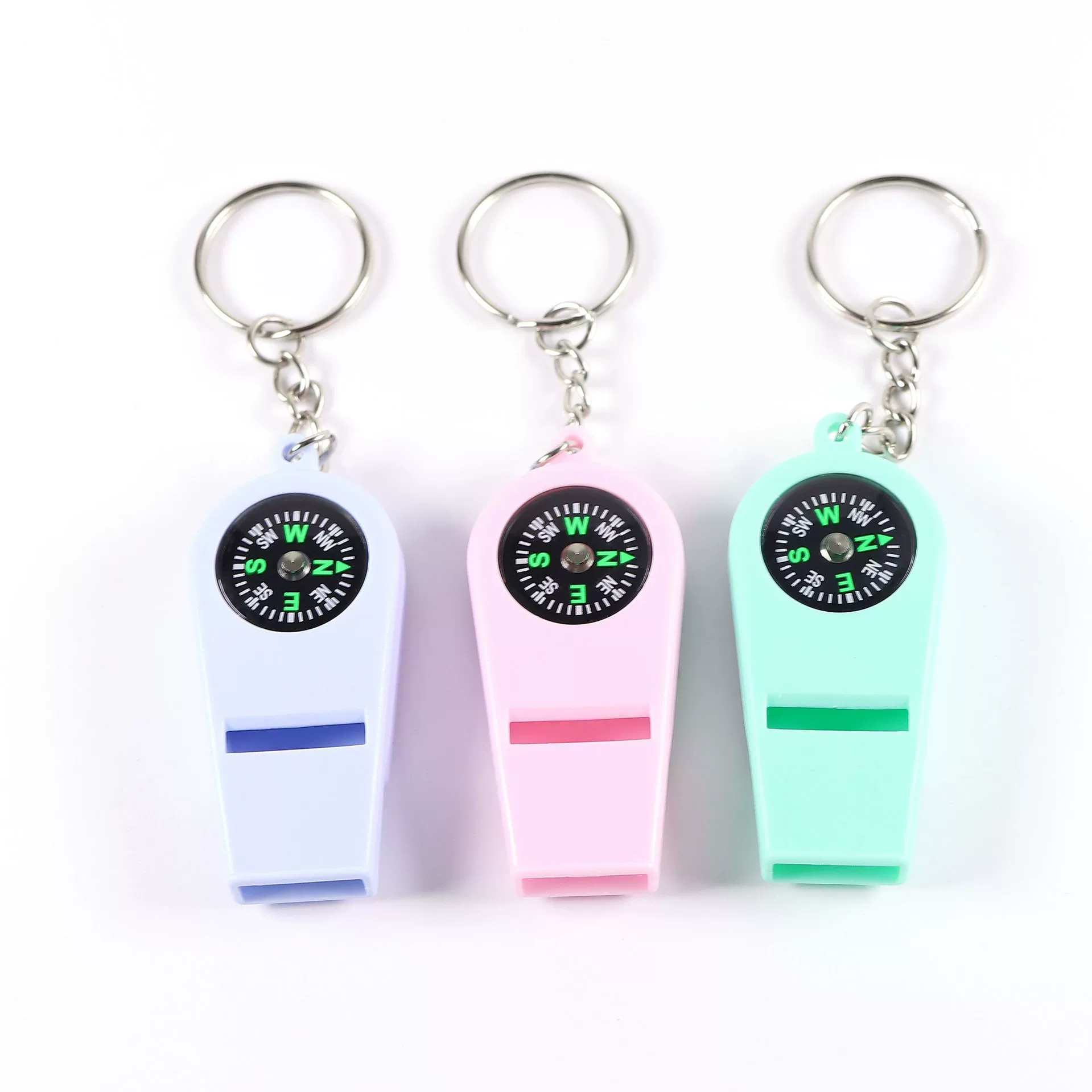 Свисток компас 2-1, аксессуары для выживания свисток компас для детей Разнообразие смешанных цветов на открытом воздухе компас