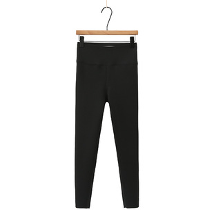 Plus size women's autumn and winter fleece-lined warm fashion Barbie leggings chubby girl slim slimming small black pants XY925