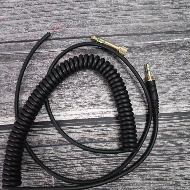 Suitable for Sony7506 V6 Spring Cable Connection Cable Repair Cable Dt770 Dt990 with Audio Cable Dt1350