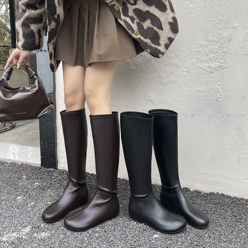 Slim Elastic Boots Women's Boots Winter New Cloth Round Toe Pure Color Inner Heightening High Heel Knee Boots Women's High Boots Slim Elastic Boots Women's Boots Winter New Cloth Round Toe Pure Color Inner Heightening High Heel Knee Boots Women's High Boots