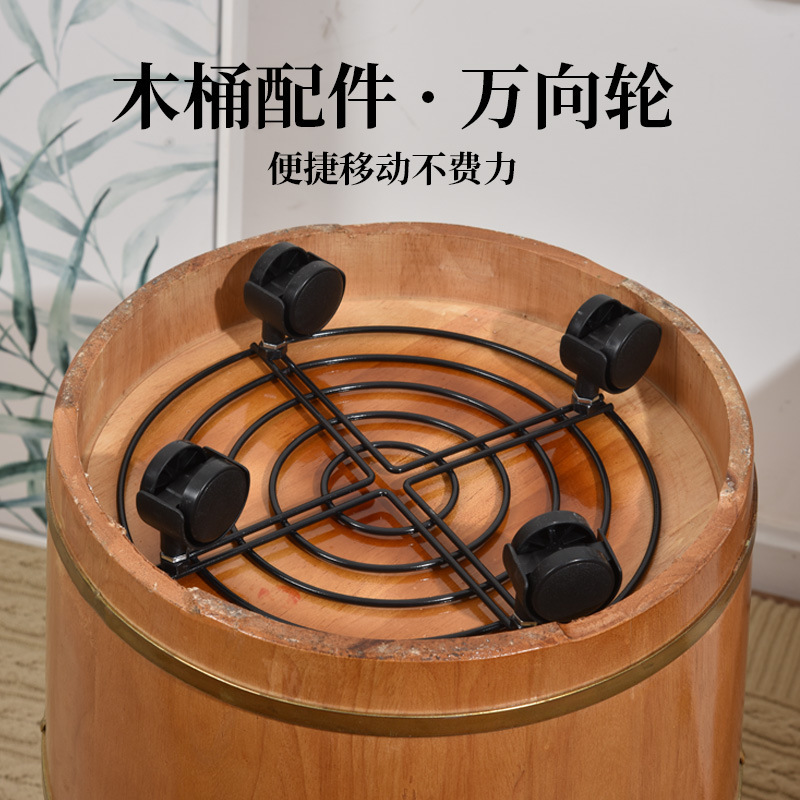 泡脚桶木桶橡胶木蒸泡两用足浴盆家用实木加厚足浴桶过小腿泡浴桶|undefined