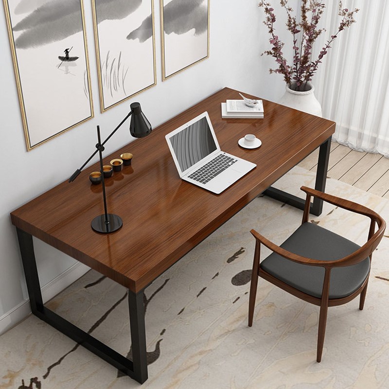 Nordic solid wood computers table and chair combination modern…
