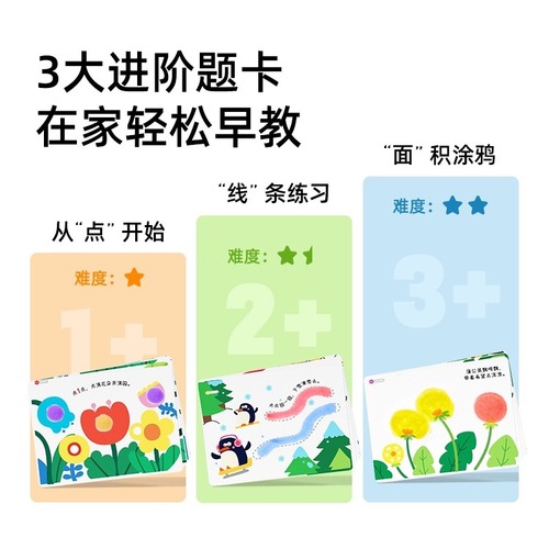 Milu dot painting children's washable kindergarten painting special color pen painting brush 2-year-old baby coloring pen