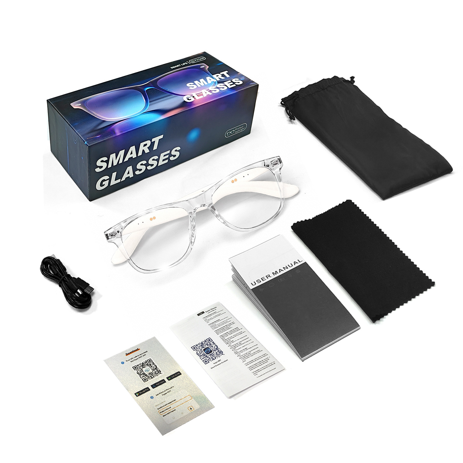 Transparent frame-anti-blue light