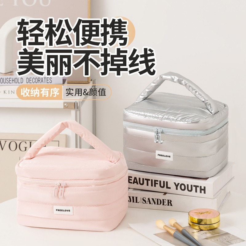 化妆包化妆刷子口红收纳包便捷大容量手提洗漱包女批发国潮风|undefined