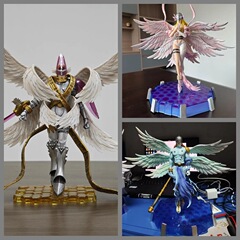 デジモンGK月神殿天使獣天女獣可発光彫像模型箱入りフィギュア