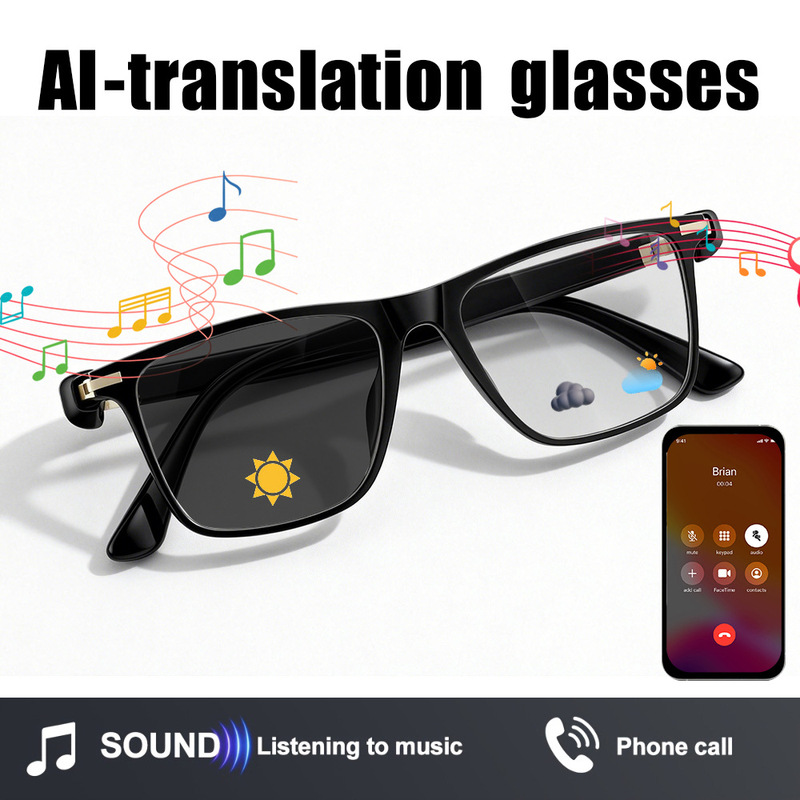 M01Pro Smart Glasses with Ai Translation, Photo Recognition, Bluetooth Calling, High-Definition Dual-Mic Noise Reduction M01Pro Smart Glasses with Ai Translation, Photo Recognition, Bluetooth Calling, High-Definition Dual-Mic Noise Reduction