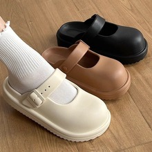 玛丽珍洞洞鞋女款包头凉拖鞋厚底外穿防滑夏季海边沙滩鞋eva不臭