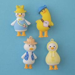 網紅歪頭鴨冰箱貼3d立體卡通動漫ins鴨子創意小禮物樹脂磁性