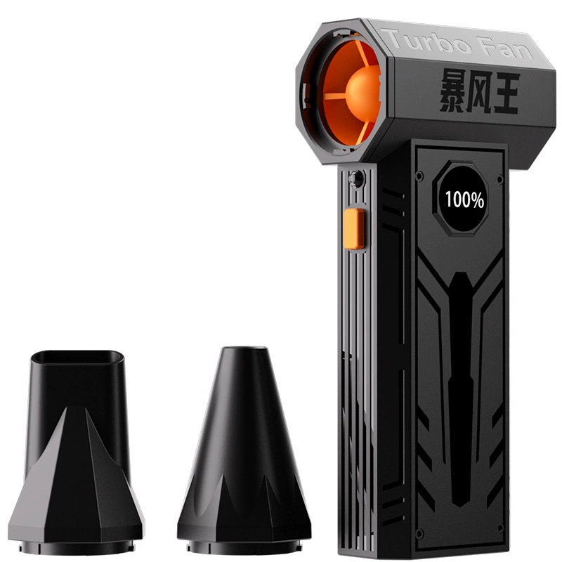 2025 cross-border new violent fan miniature turbo fan high-speed boosting hurricane hair dryer vacuum cleaner dust blower