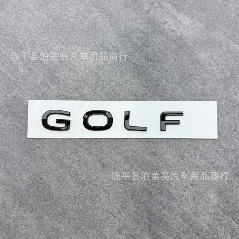 Suitable for Volkswagen New Golf 8 Car Logo Modified Tailgate Letter Sticker Golf/R/Mk8.5Gti Black Label 300Tsi