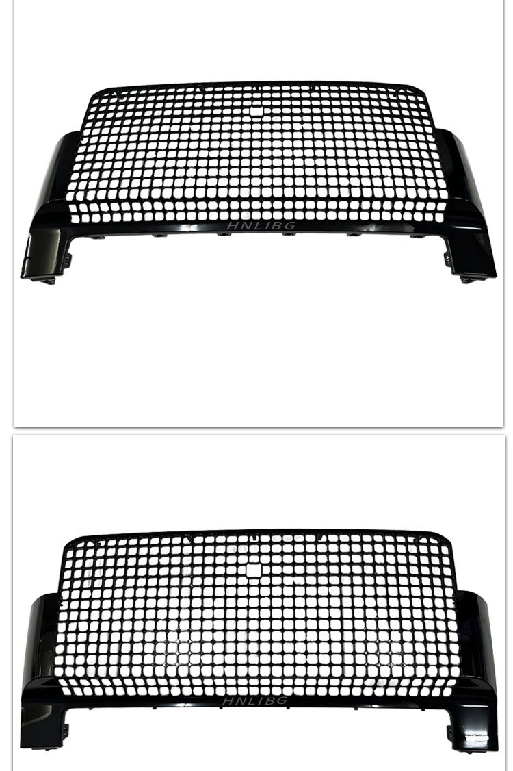 Suitable for Land Rover Defender, Cane Front Grille, All Black, Without Lettering, Front Bumper Grille, Front Bumper Mesh