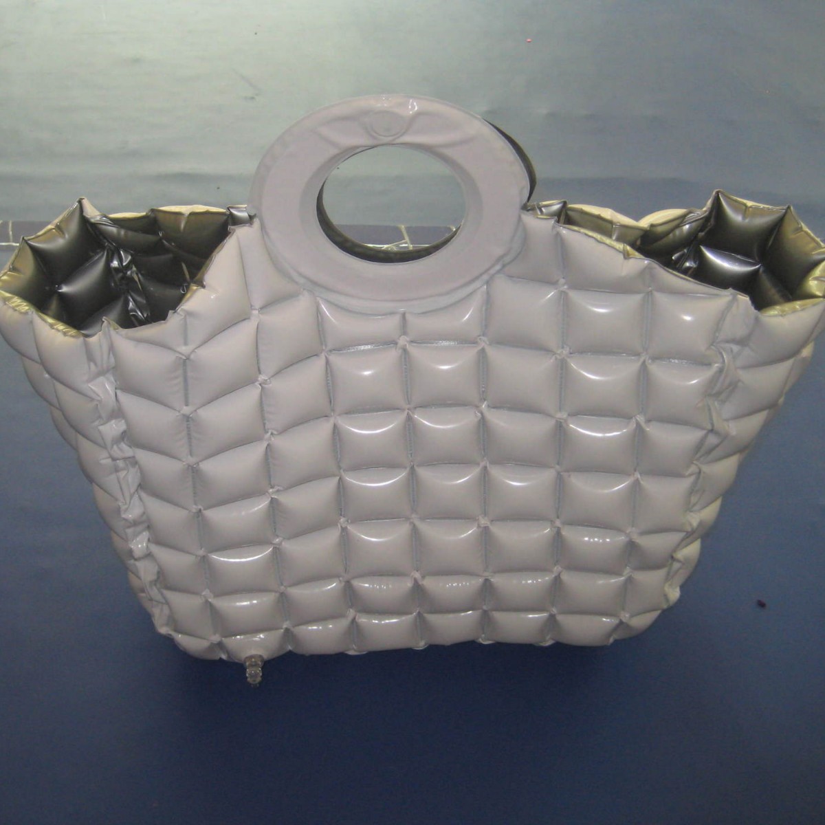 东莞工厂批发充气手提气泡袋 pvc女士购物袋 买菜手提袋