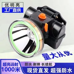 卸売りLED充電超明るい持続強い光ヘッドライトリチウム電池屋外防水ヘッドランプ
