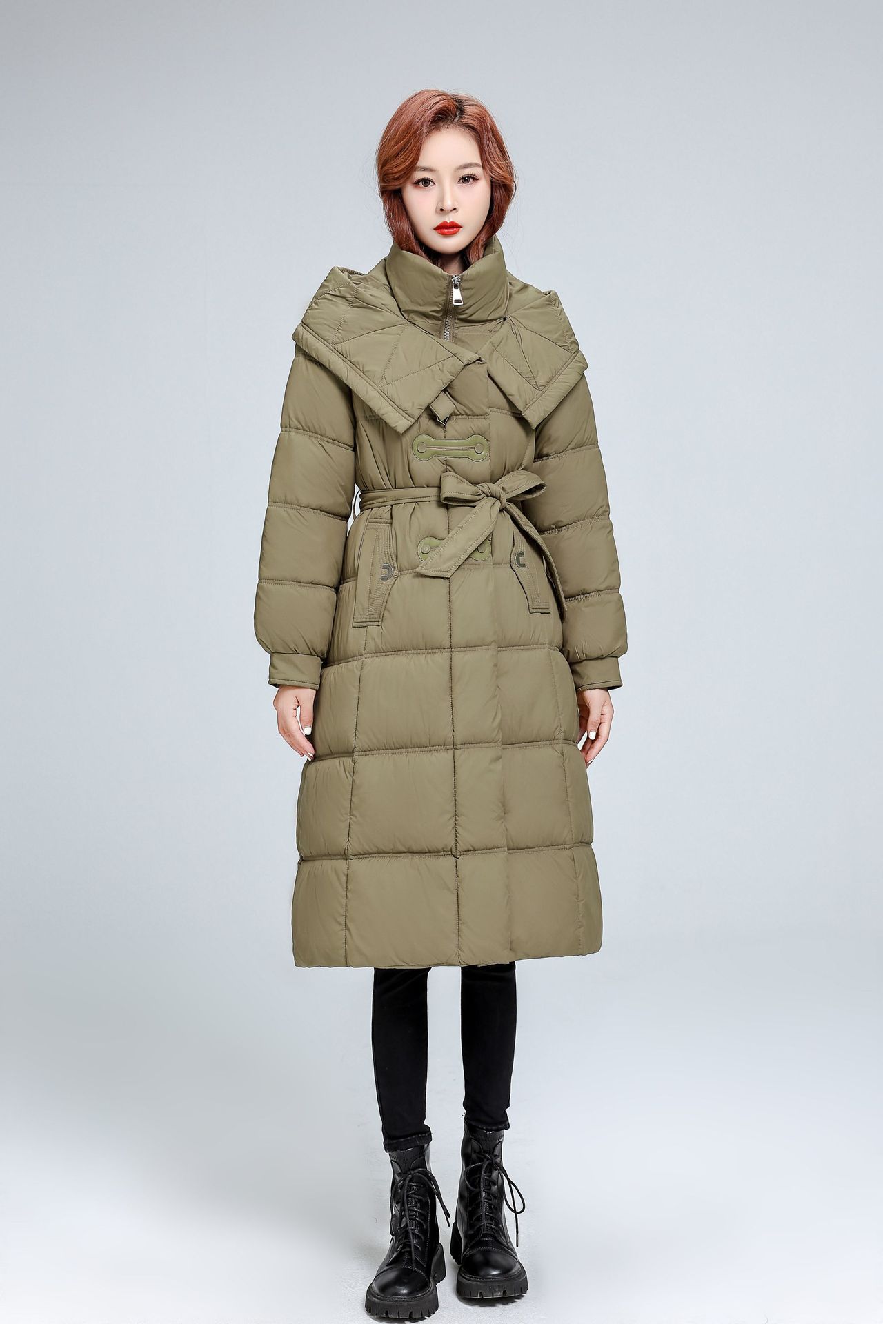 L - 4XL de gran tamaño, ropa de algodón larga europea, chaqueta de algodón de invierno, chaqueta de algodón suelta, chaqueta de moda de gran tamaño, chaqueta de algodón image 10