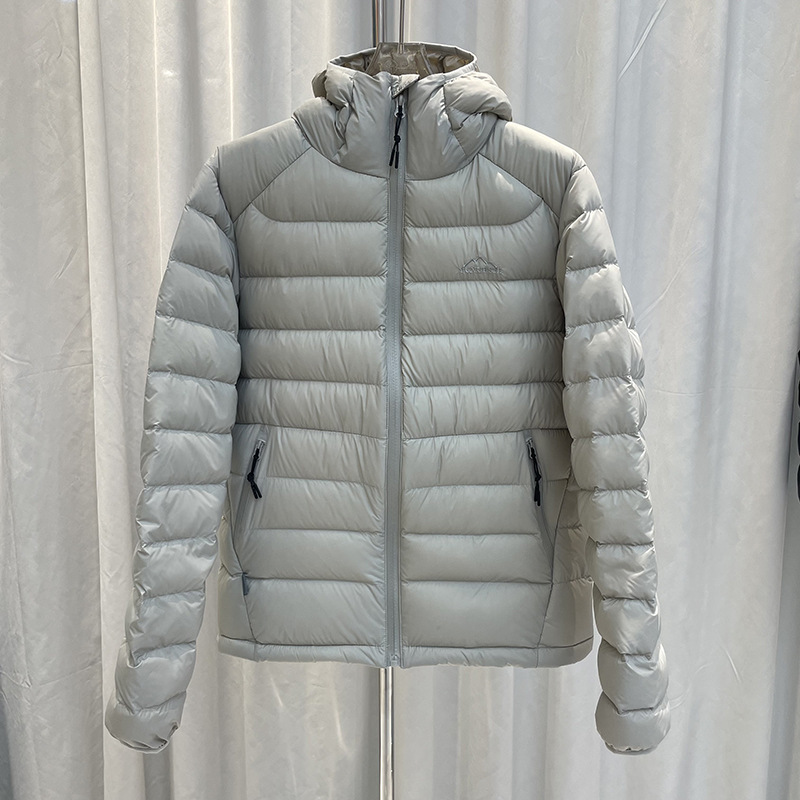 90 White Duck down Rib down Jacket Women's Short Lightweight 2025 Winter New Hooded Couple Small Jacket Men