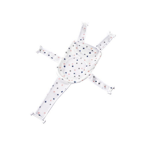 Baby bath artifact, adjustable anti-slip sitting and lying bath mesh mat, children's bath bed frame bed, baby bath tub suspension mat