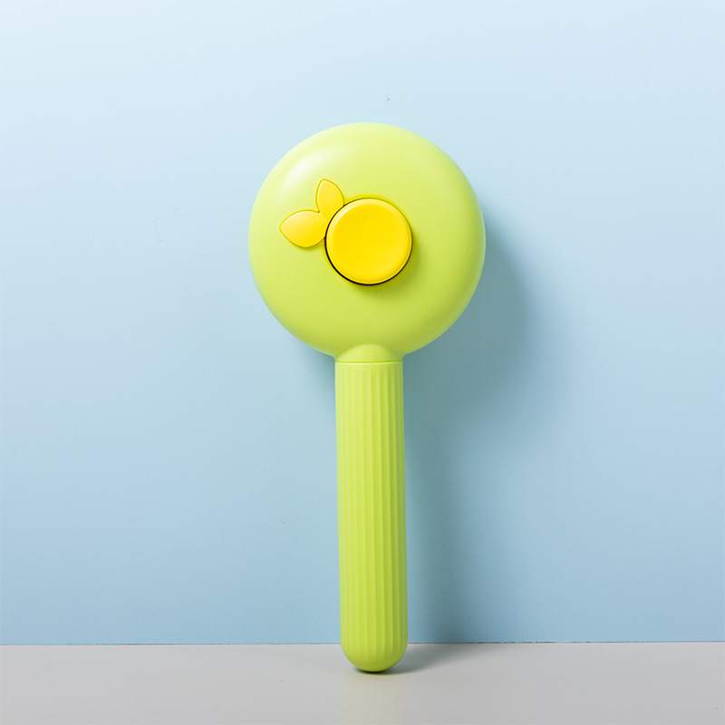 Peine de aguja autolimpiante universal para gatos y perros, depilación con un botón y vello flotante, peine de nudo abierto de acero inoxidable, suministros para mascotas