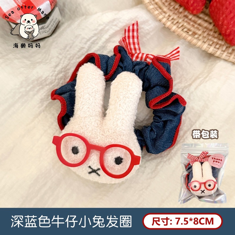新款可爱卡通小兔发圈少女百搭马尾大肠圈发饰甜美丸子头发绳批发|undefined