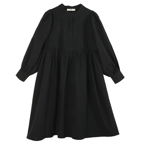 A drop-shipping girl's dress, spring and autumn new model, lantern sleeves for middle-aged and older children, mother-daughter parent-child wear, Korean style loose skirt