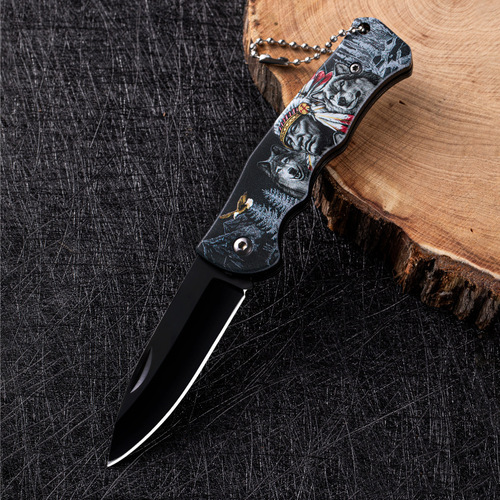 Outdoor Stainless Steel Small Knife Camping Folding Knife Multi-functional Adjustable Height Hardness Mini Fruit Knife